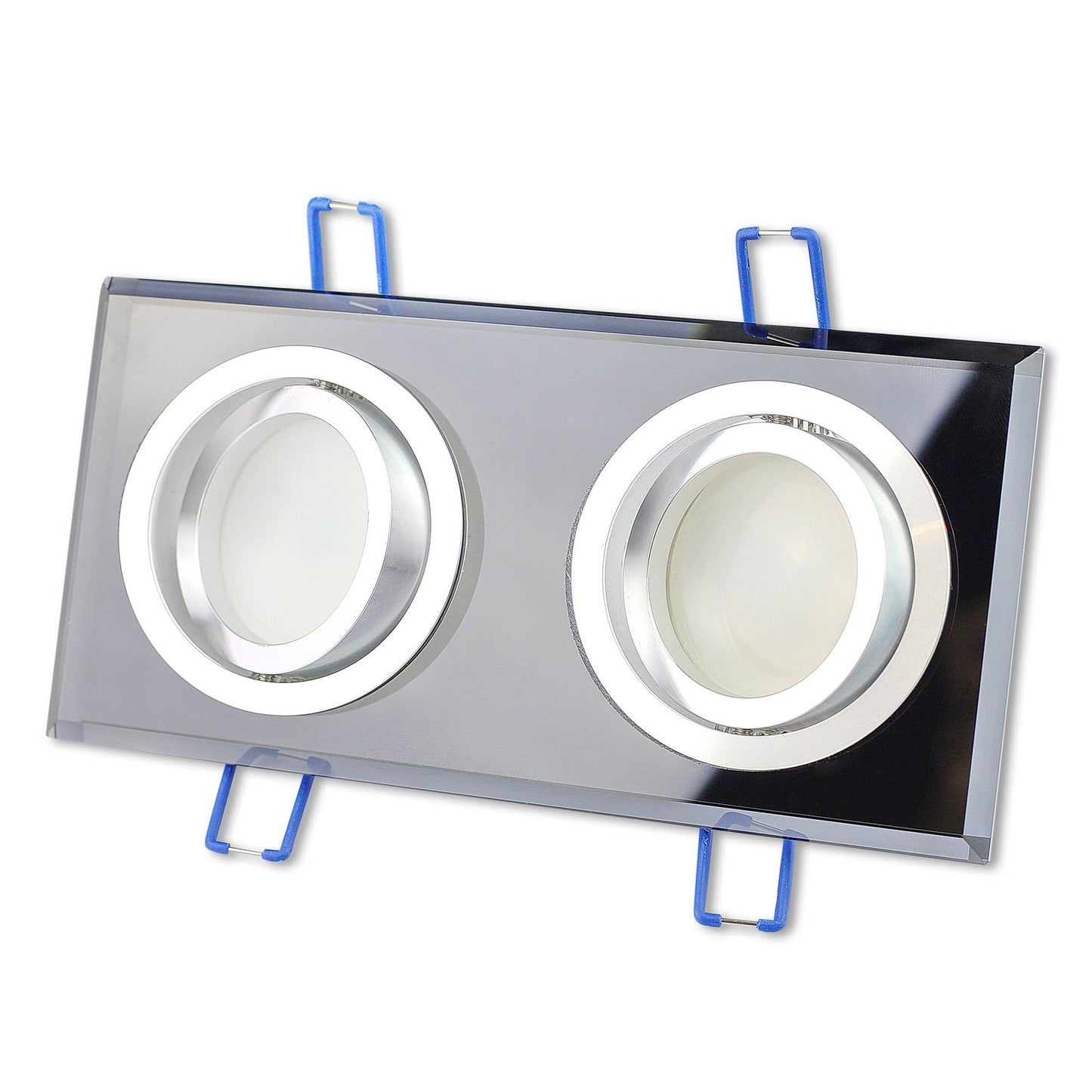 LED Einbaustrahler 3W 5W 6,5W Glas schwenkbar 230V 2-fach Einbauspot