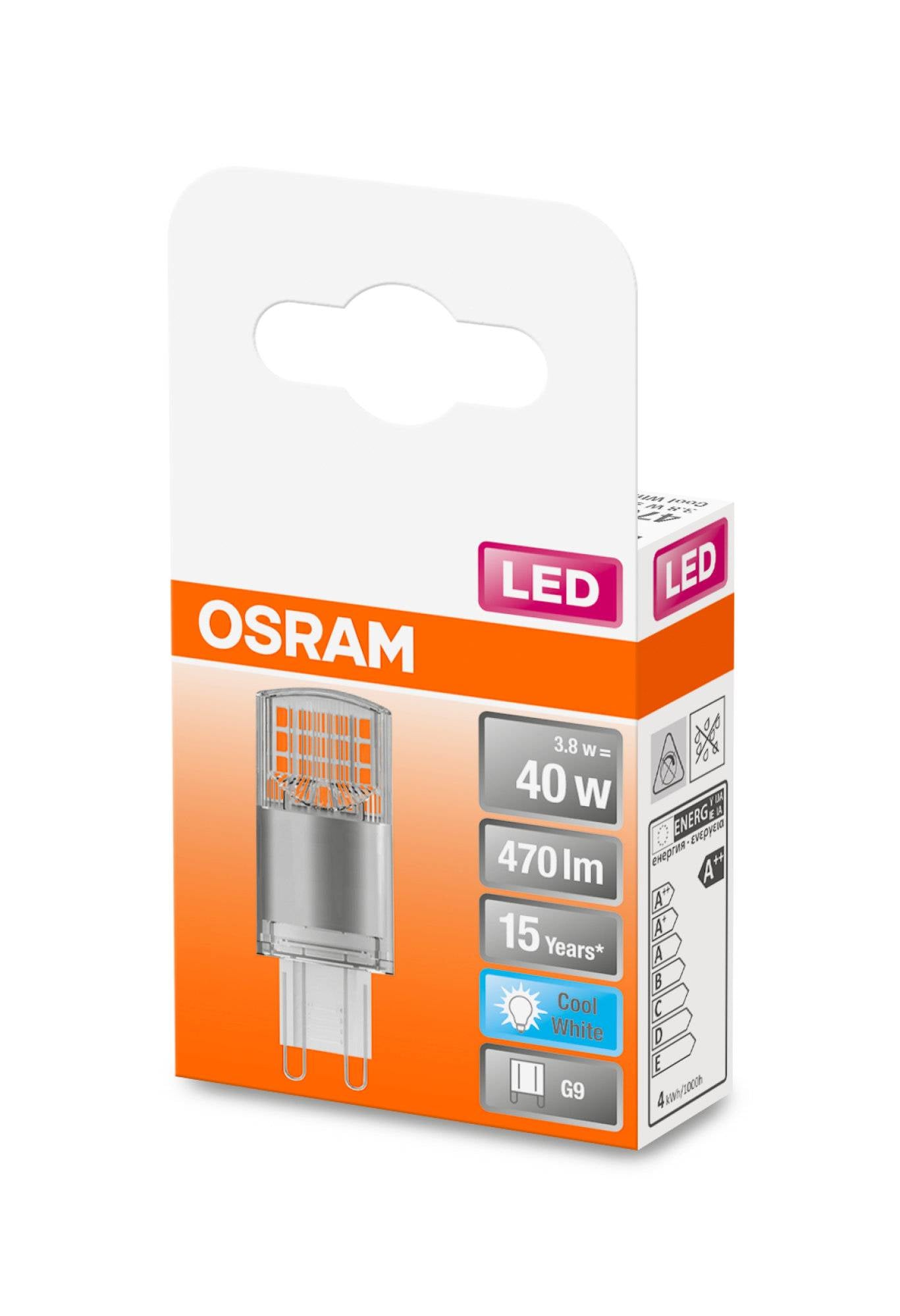 Osram G9 LED 3,8W Star PIN 40 Lampe Leuchtmittel Licht