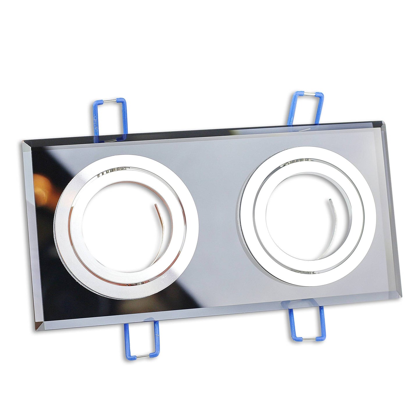 LED Einbaustrahler 3W 5W 6,5W Glas schwenkbar 230V 2-fach Einbauspot