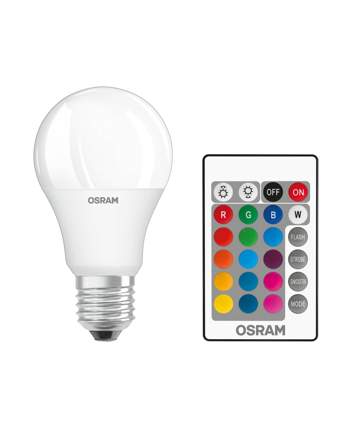 OSRAM E27 LED RGB-W Remote A60 Lampe dimmbar 9W Fernbedienung STAR+ Smart