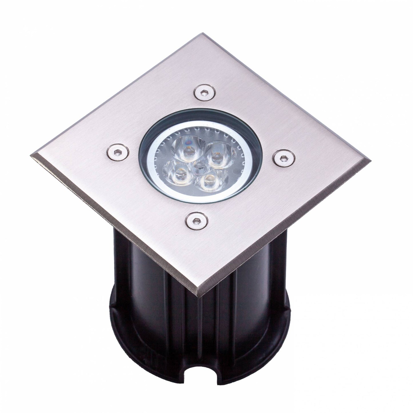 LED Bodeneinbaustrahler 1-9W Bodenspot GU10 eckig IP65 Bodenstrahler Edelstahl