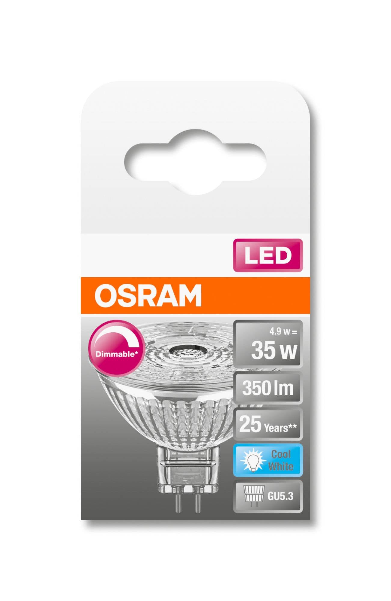 OSRAM MR16 LED SUPERSTAR Lampe Birne 12 Volt Leuchtmittel Glas dimmbar Licht