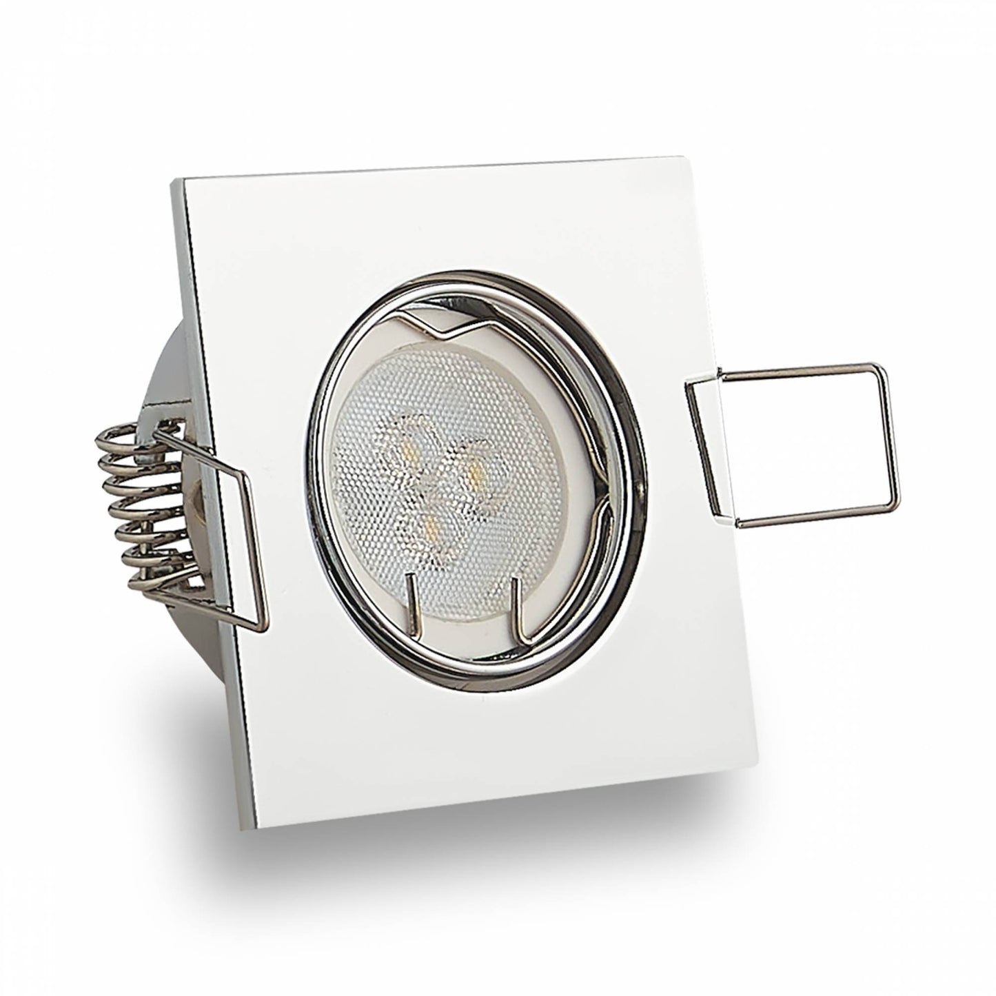 LED Einbaustrahler eckig 3W 4W flach 230V GU11 GU10 Einbau-Spot Einbauleuchte