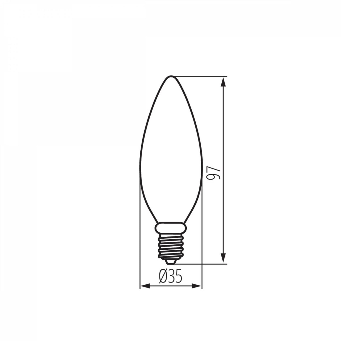 E14 LED Lampe 2W 4W Filament Kerze Leuchtmittel Birne Licht Energiespar