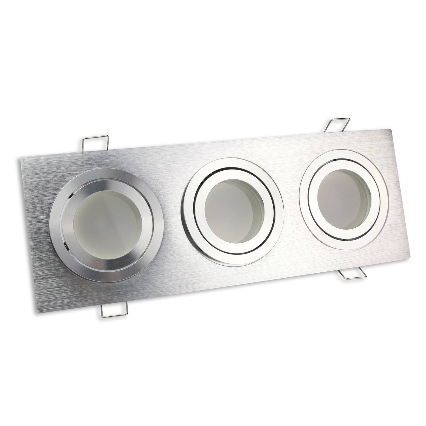 LED Einbaustrahler 1 2 3 fach dimmbar super flach 3W 5W 6,5W Aluminium 230 Volt