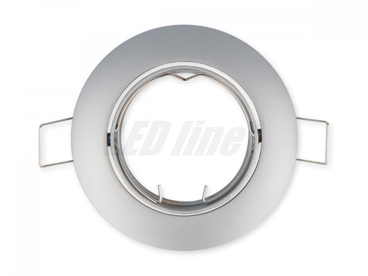 LED Einbaustrahler rund silber 3-6,5W 75mm Flur Spot 230V