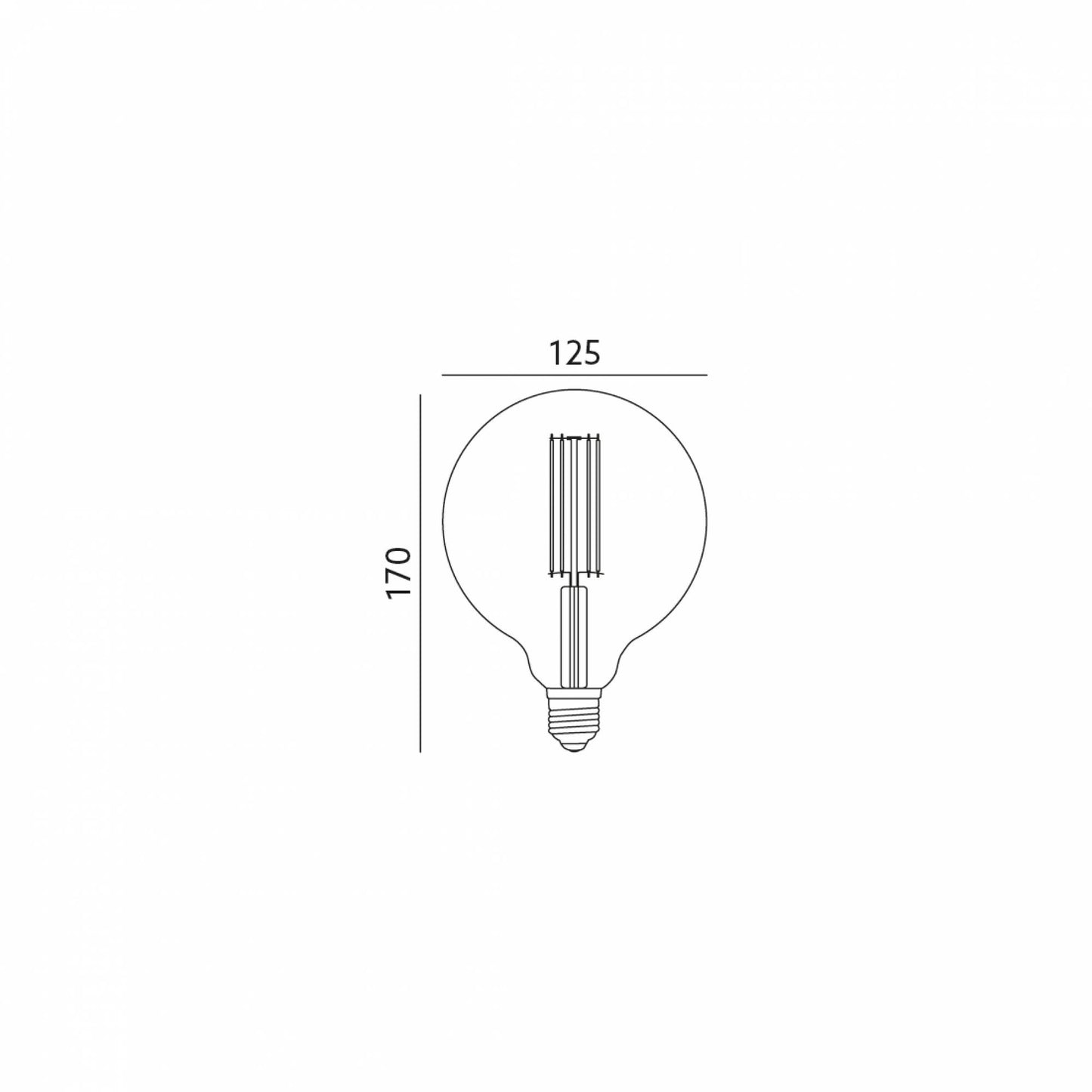 E27 LED Lampe 7W Filament F-G125 Birne Glühbirne Edison Vintage Retro warmweiß