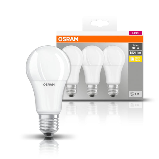 3er-Pack Osram LED Glühbirnen Base E27 Glühlampen Leuchtmittel warmweiß kaltweiß