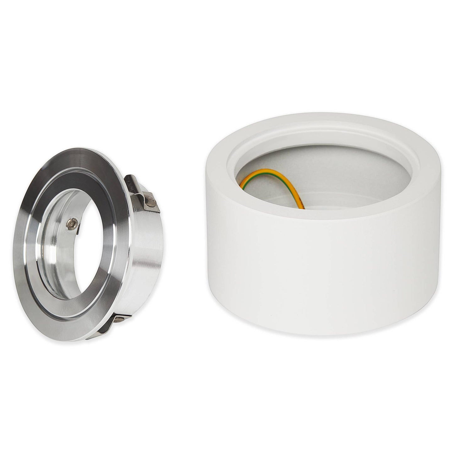 LED Mini-Aufbaustrahler rund weiß 3-6,5W IP44 Aufbauleuchte Bad Außen 230V