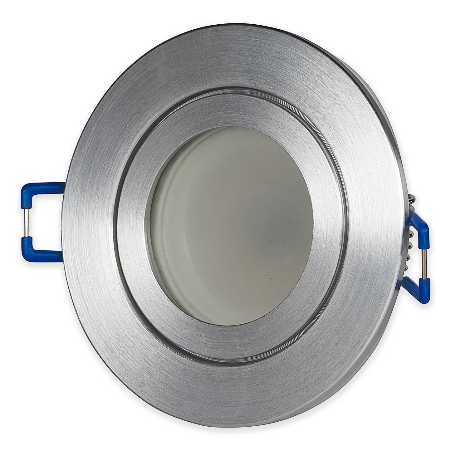 LED Einbaustrahler rund IP44 1-9W silber Bad Badezimmer Einbauleuchte GU10 230V