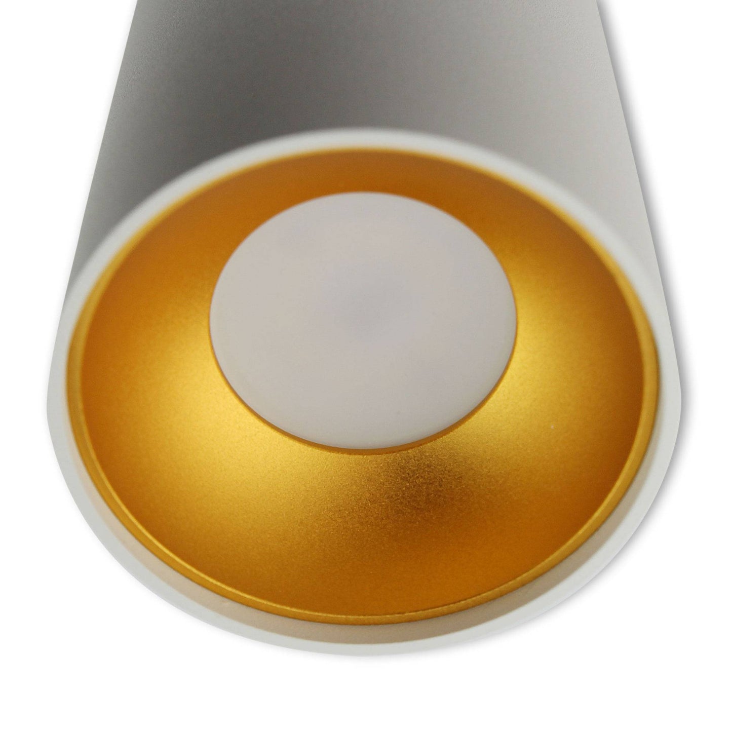 LED Aufbauleuchte 1-9 Watt GU10 230V Aluminium weiß schwarz gold rund