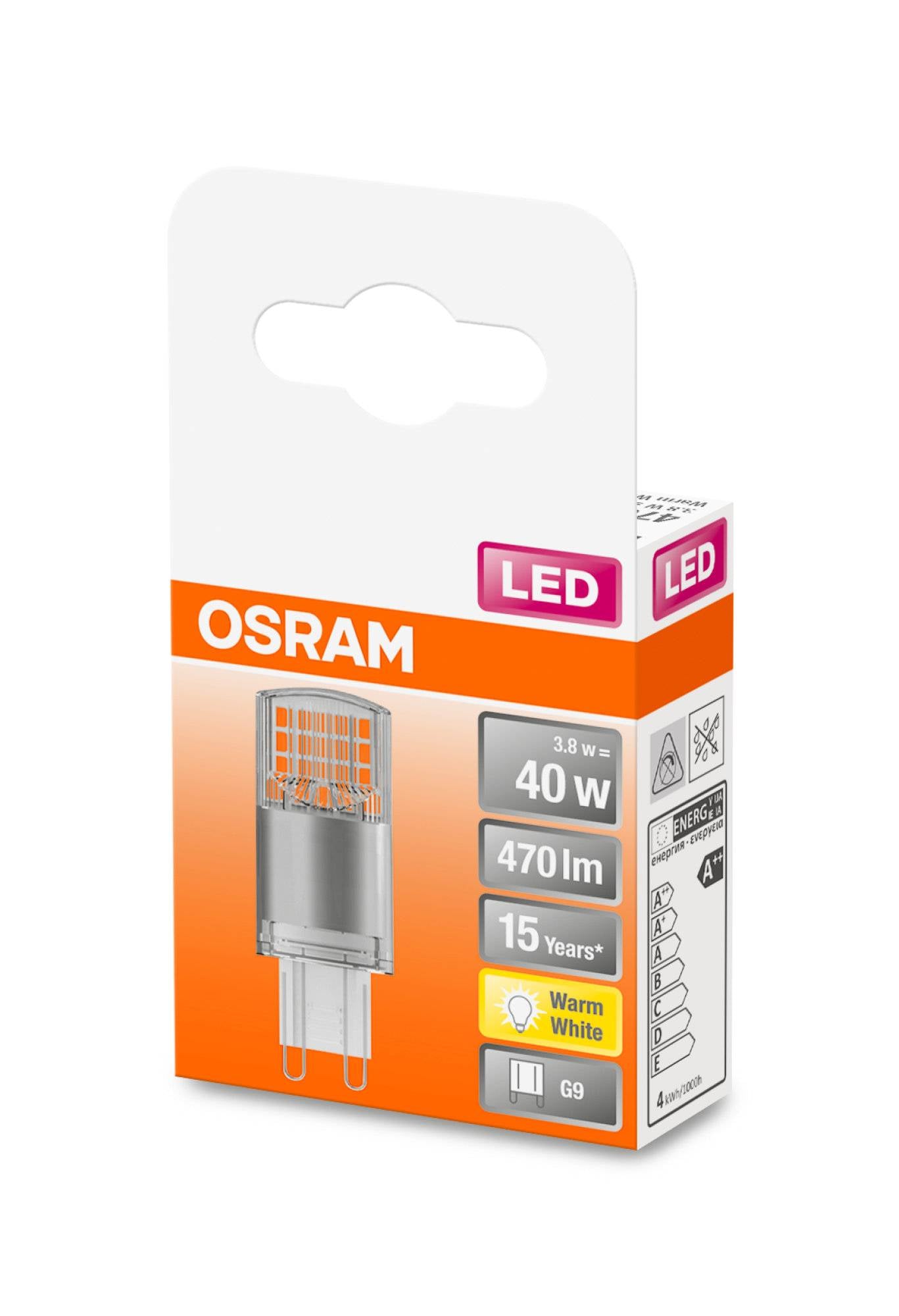 Osram G9 LED 3,8W Star PIN 40 Lampe Leuchtmittel Licht