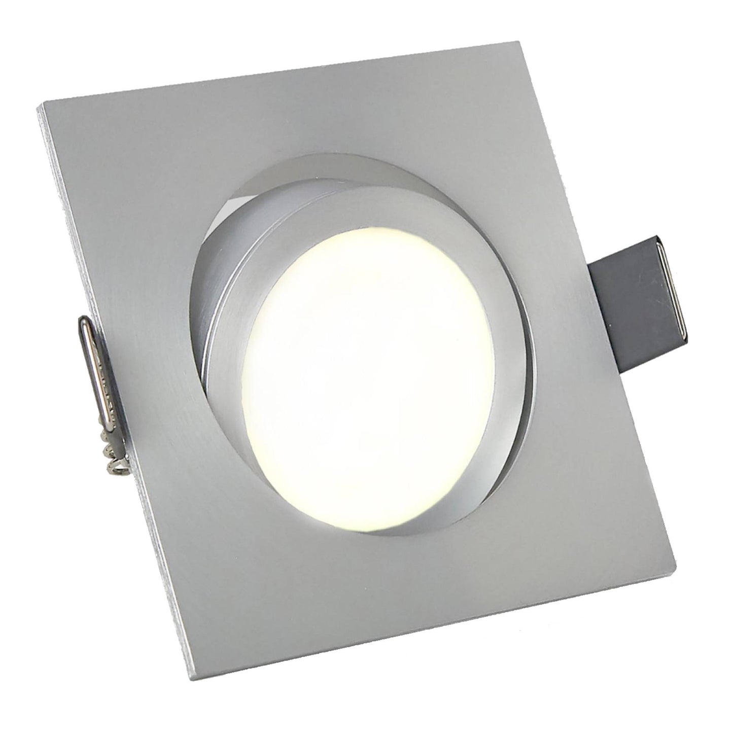 LED Einbaustrahler dimmbar super flach 3-6,5W Aluminium 230 Volt Spot Licht 70mm