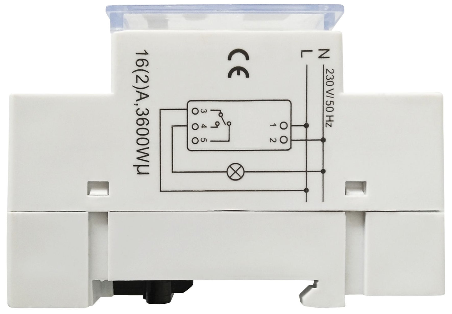 Digitale Zeitschaltuhr 7 Tage, 230V für Schalttafel-Einbau,3600W