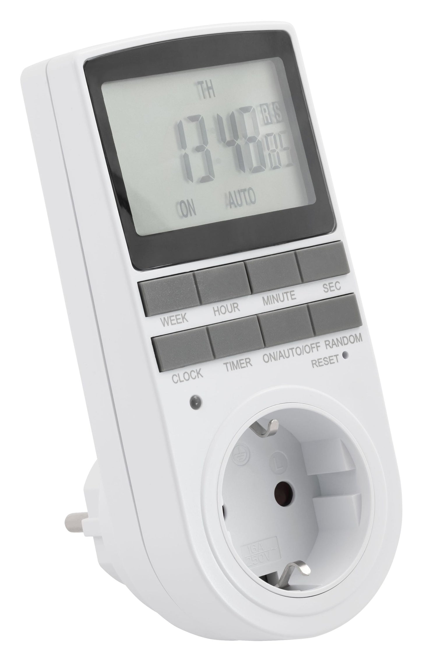 Digitale Zeitschaltuhr, 10 Programme, 24Std Timer, 3680W