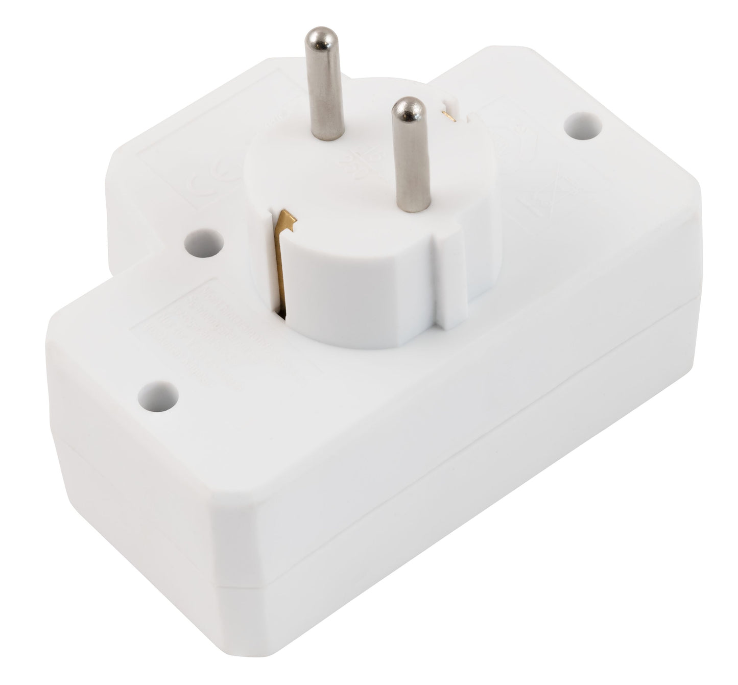 Steckdosen-Adapter 3-fach Schalter Mehrfachstecker Kindersicherung weiß 16A 250V