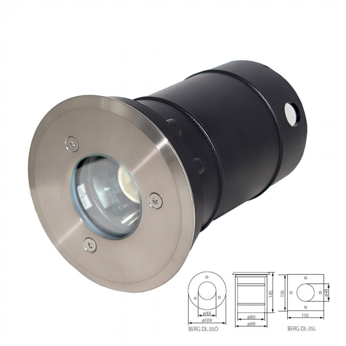 LED Bodeneinbaustrahler 1-9W Bodenspot IP67 Außenlampe Bodenstrahler GU10 eckig