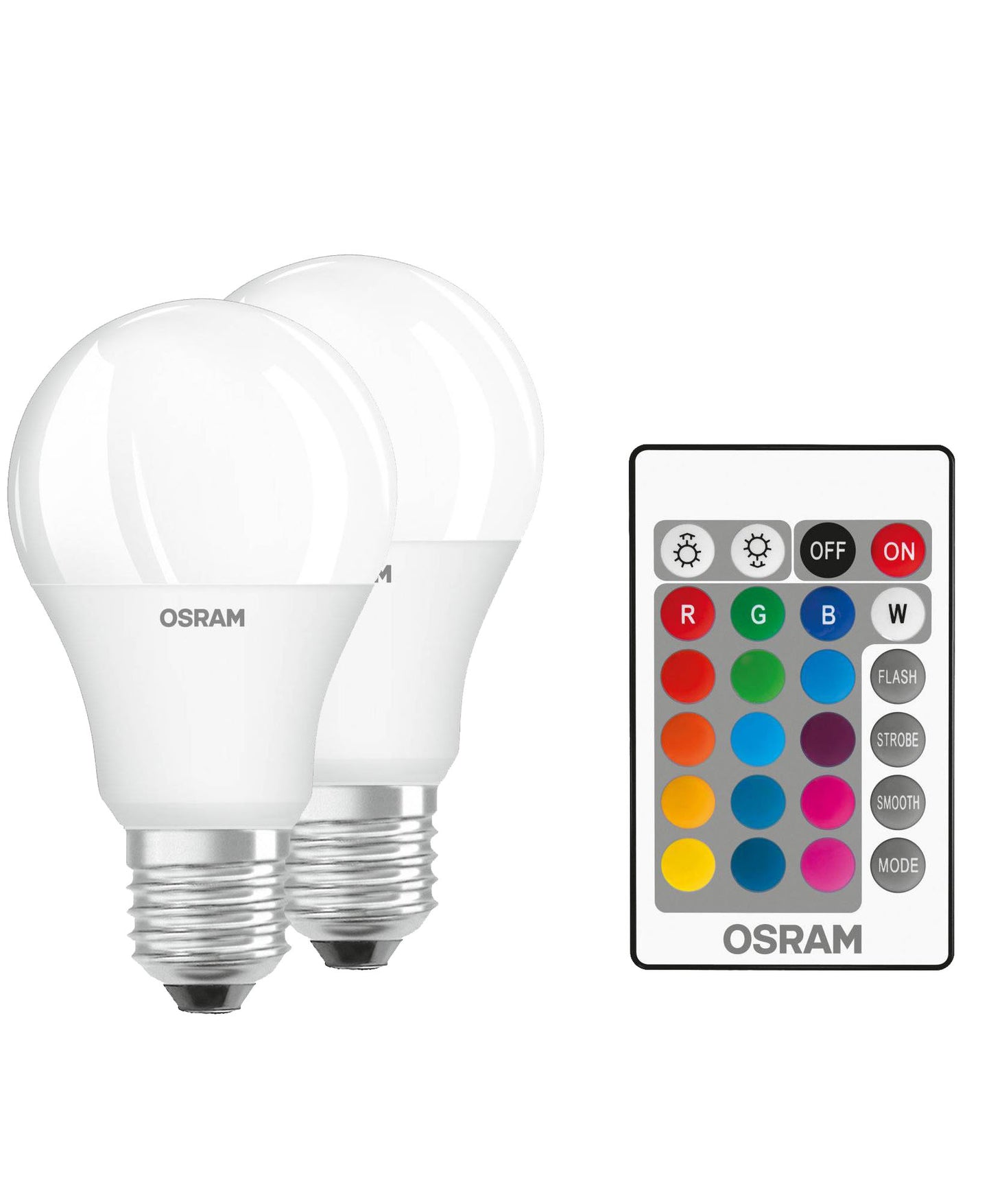 OSRAM E27 LED RGB-W Remote A60 Lampe dimmbar 9W Fernbedienung STAR+ Smart