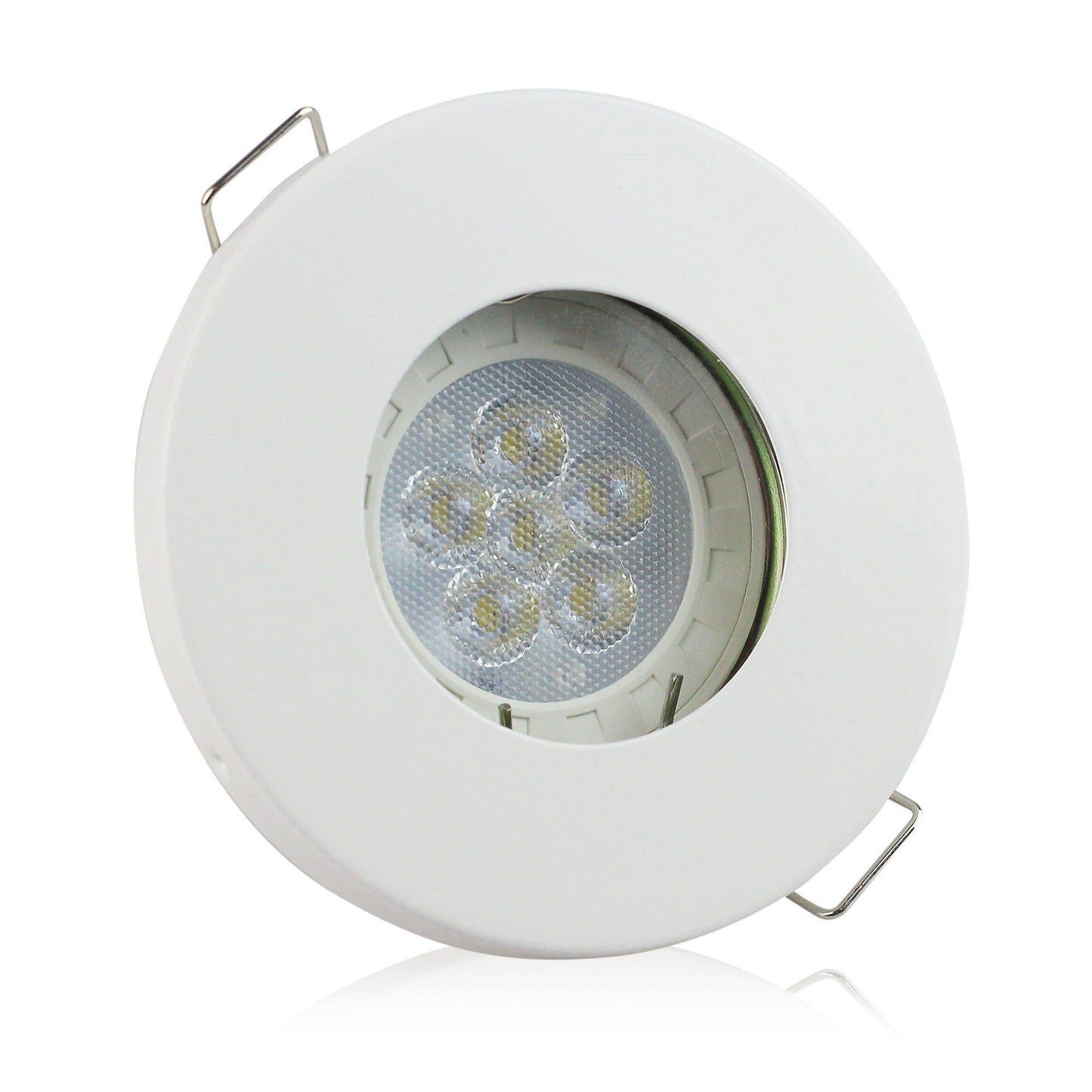 LED Einbaustrahler 230V GU10 Bad Badezimmer 1-9 Watt flach rund IP44 Einbauspot