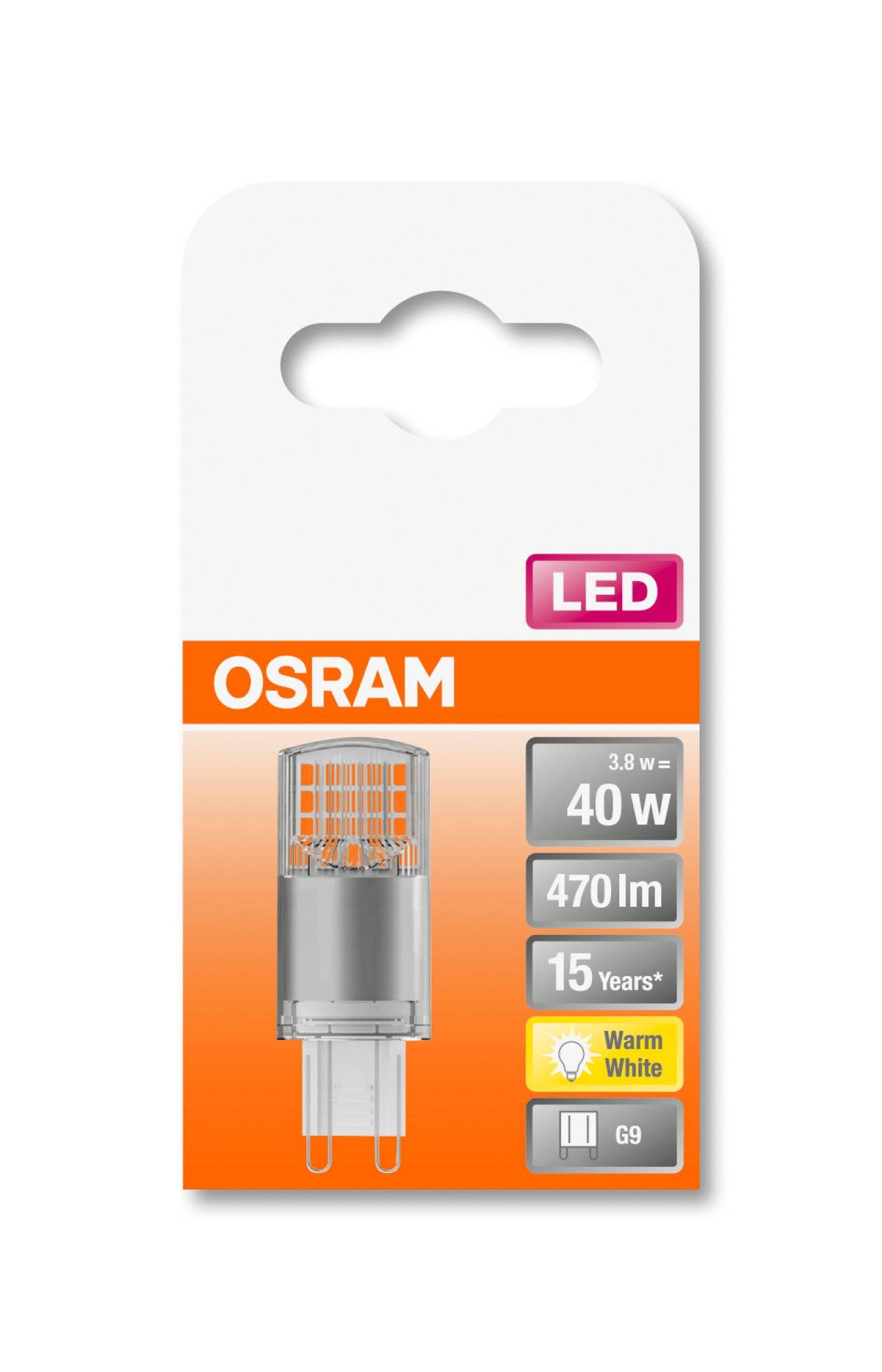 Osram G9 LED 3,8W Star PIN 40 Lampe Leuchtmittel Licht