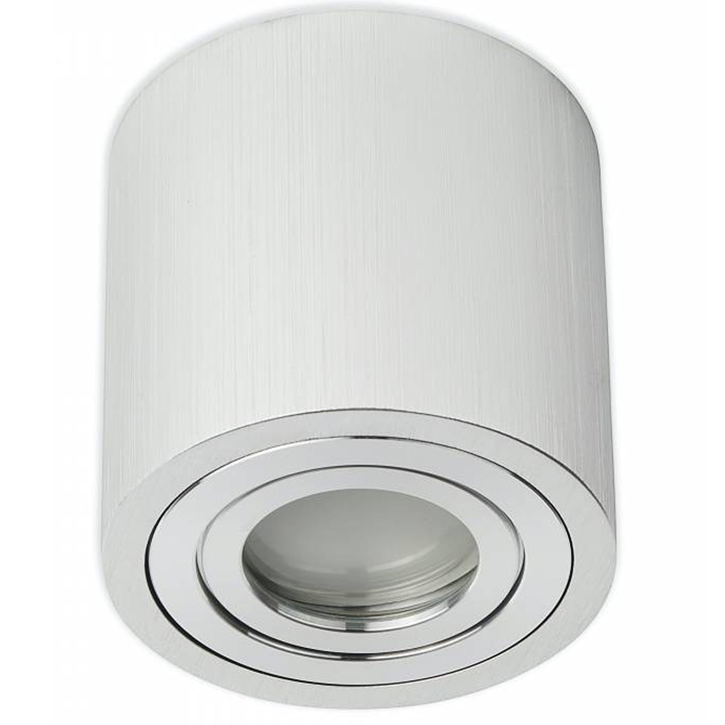 LED Aufbaustrahler rund silber 1-9W IP44 Aufbauleuchte Außen Bad Aufbauspot 230V