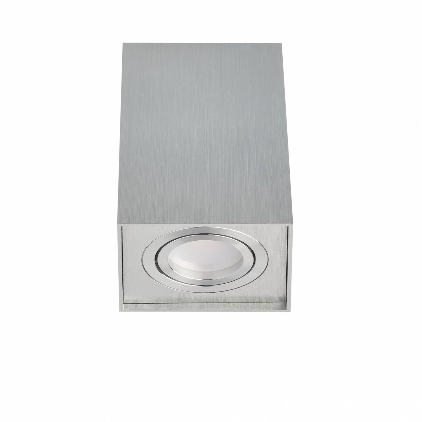 LED Aufbau-Leuchte GU10 1-9W 230V eckig Aufbaustrahler 97x125mm Einbauleuchte