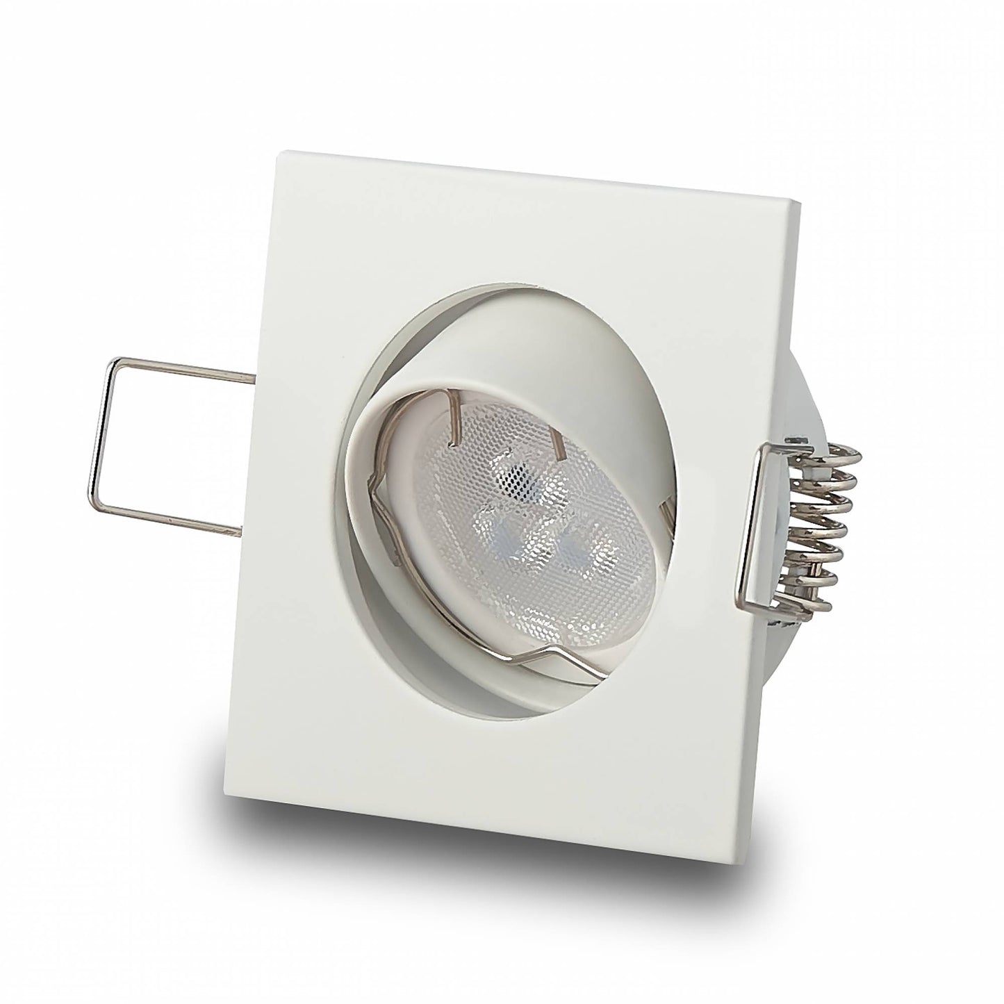 LED Einbaustrahler eckig 3W 4W flach 230V GU11 GU10 Einbau-Spot Einbauleuchte