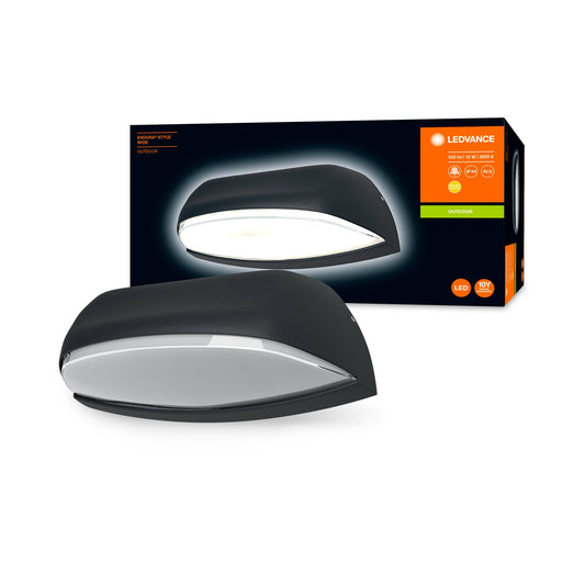 LEDVANCE Endura Style Wide 21cm grau LED Außen-Wandleuchte IP44 Außenlampe