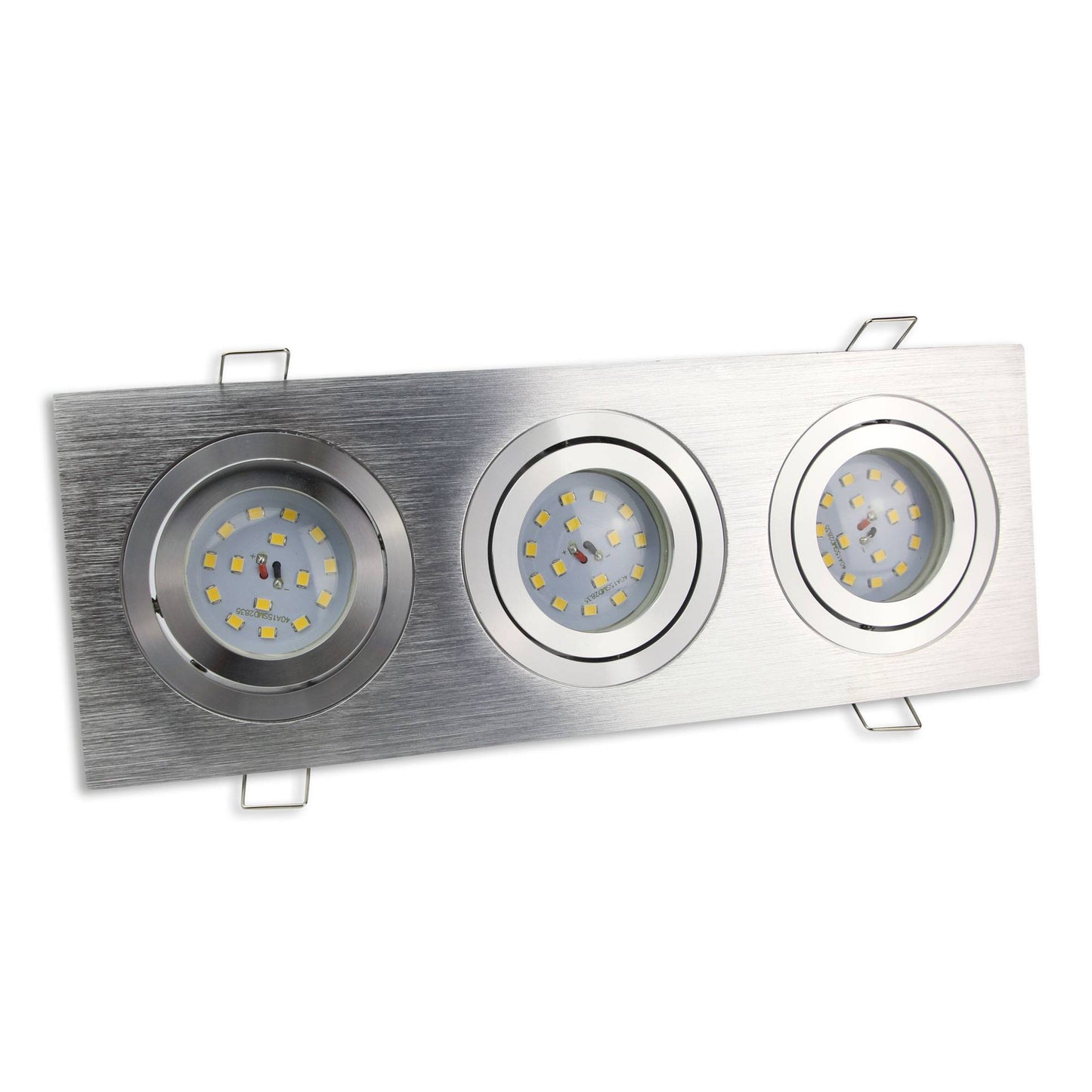 LED Einbaustrahler 1 2 3 fach schwenkbar super flach 5-7 Watt Aluminium 230V