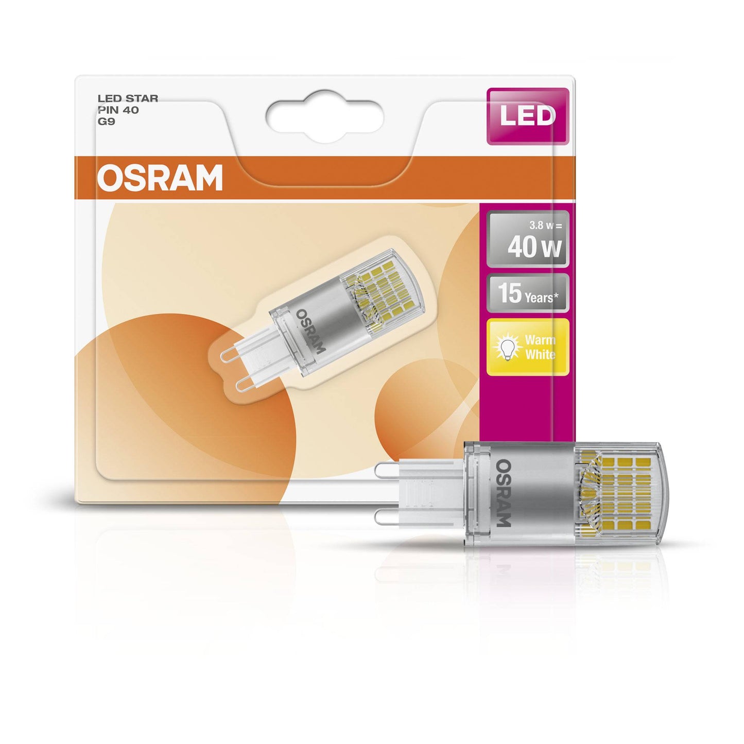 Osram G9 LED 3,8W Star PIN 40 Lampe Leuchtmittel Glühbirne