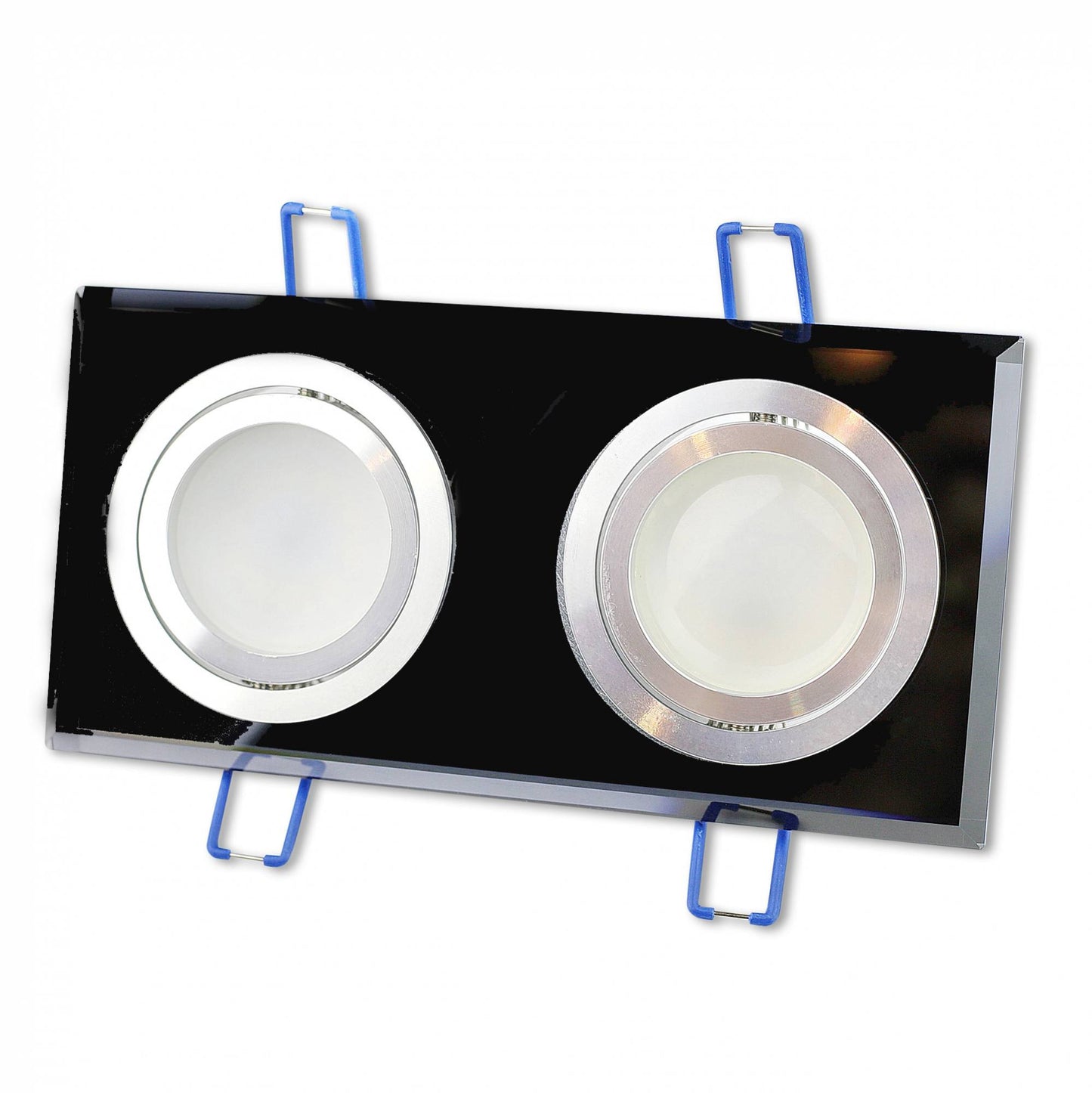 LED Einbaustrahler 3W 5W 6,5W Glas schwenkbar 230V 2-fach Einbauspot