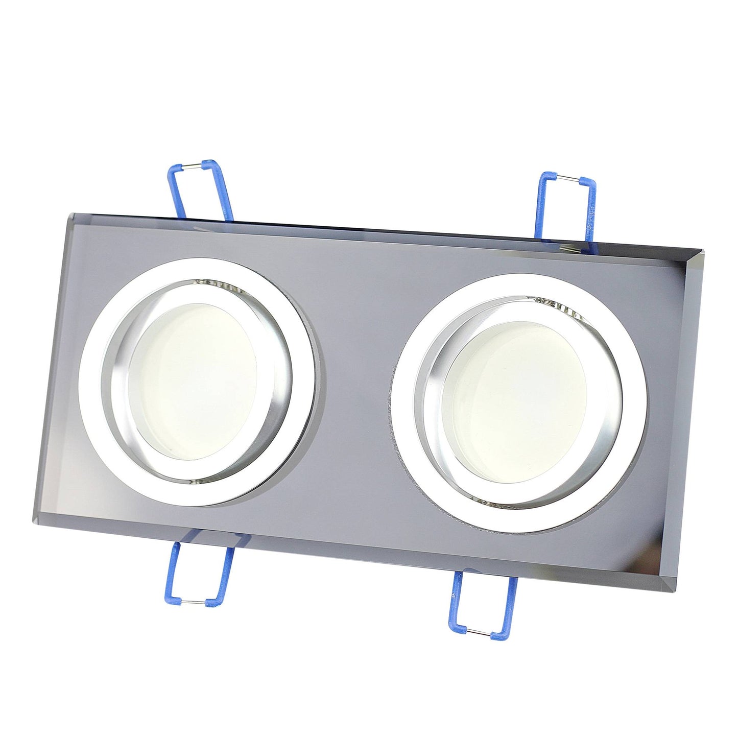 LED Einbaustrahler 3W 5W 6,5W Glas schwenkbar 230V 2-fach Einbauspot