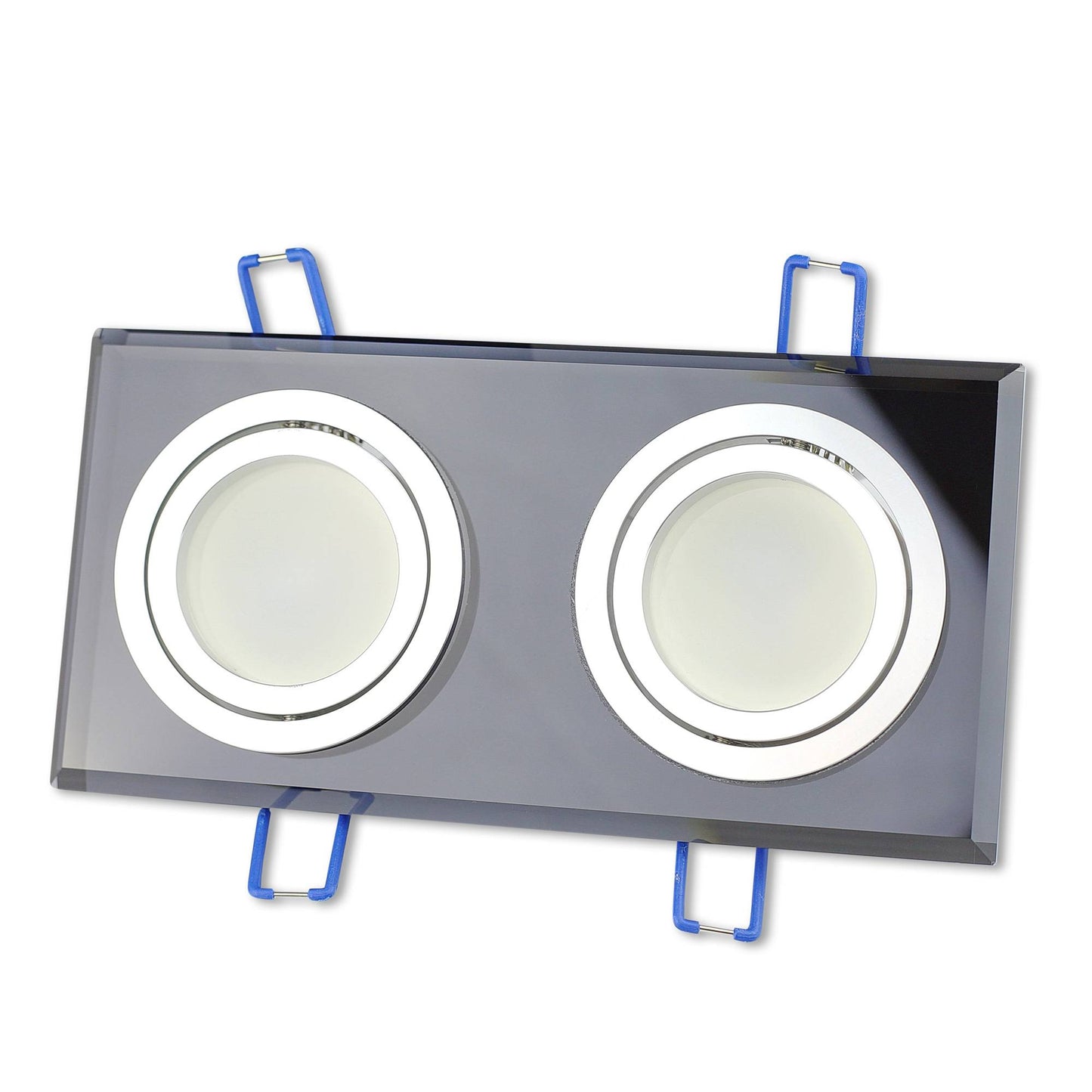 LED Einbaustrahler 3W 5W 6,5W Glas schwenkbar 230V 2-fach Einbauspot