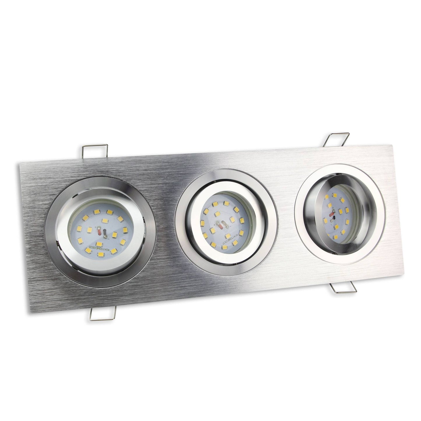 LED Einbaustrahler 1 2 3 fach schwenkbar super flach 5-7 Watt Aluminium 230V