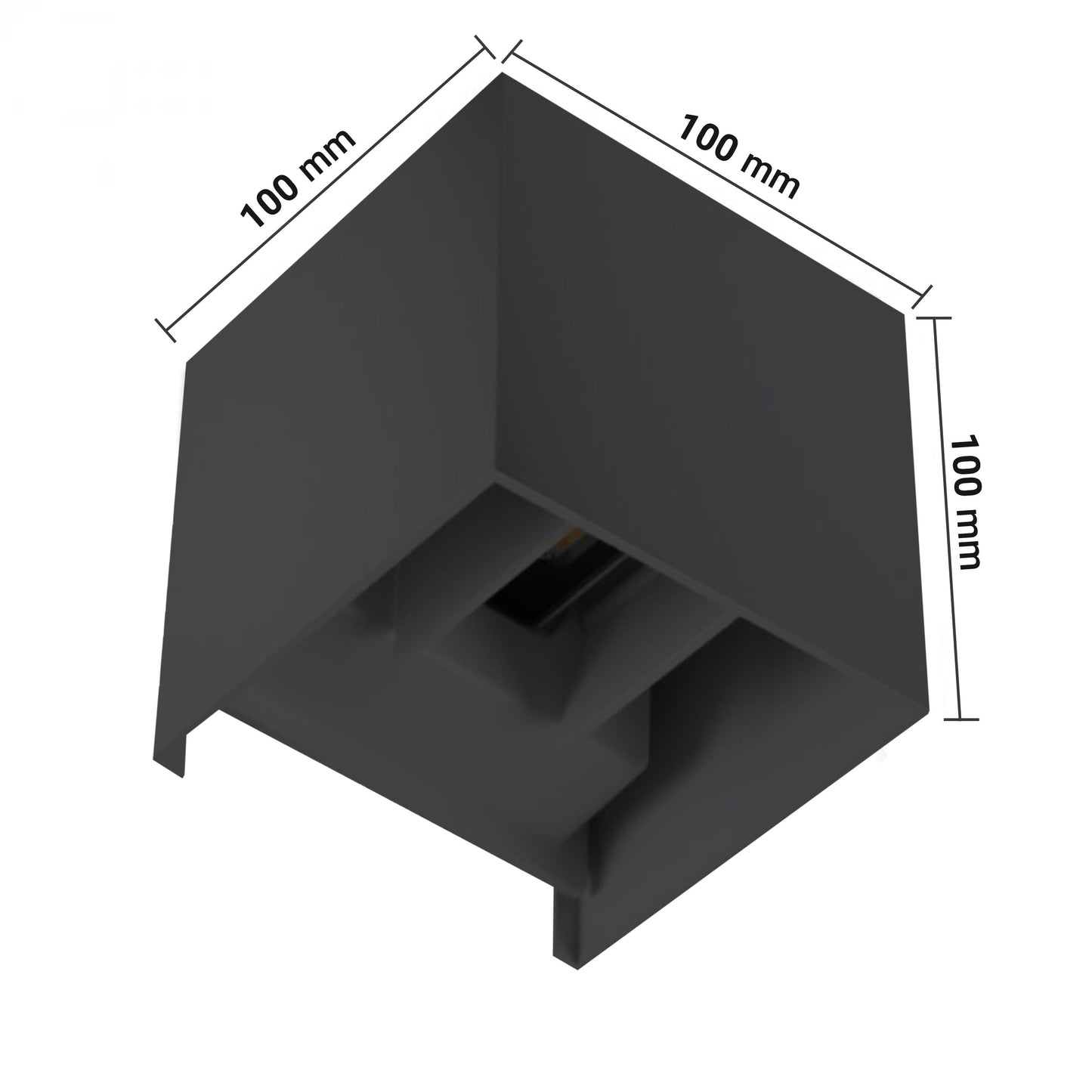 LED Wandleuchte 7W Innen und Außen IP54 Würfel Abstrahlwinkel individuell einstellbar