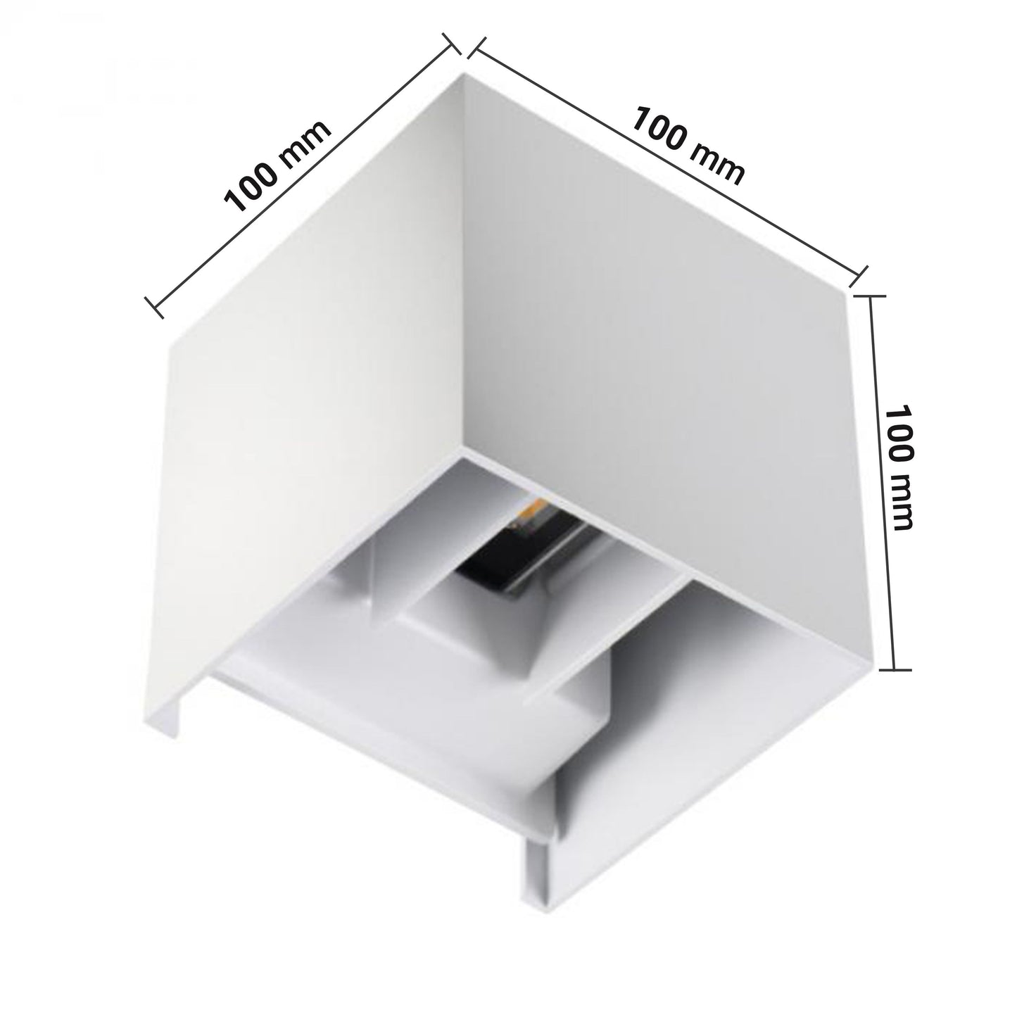 LED Wandleuchte 7W Innen und Außen IP54 Würfel Abstrahlwinkel individuell einstellbar